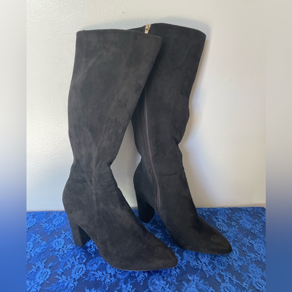 Elegant Black Knee-High Women's Boots, Size EU41, US10